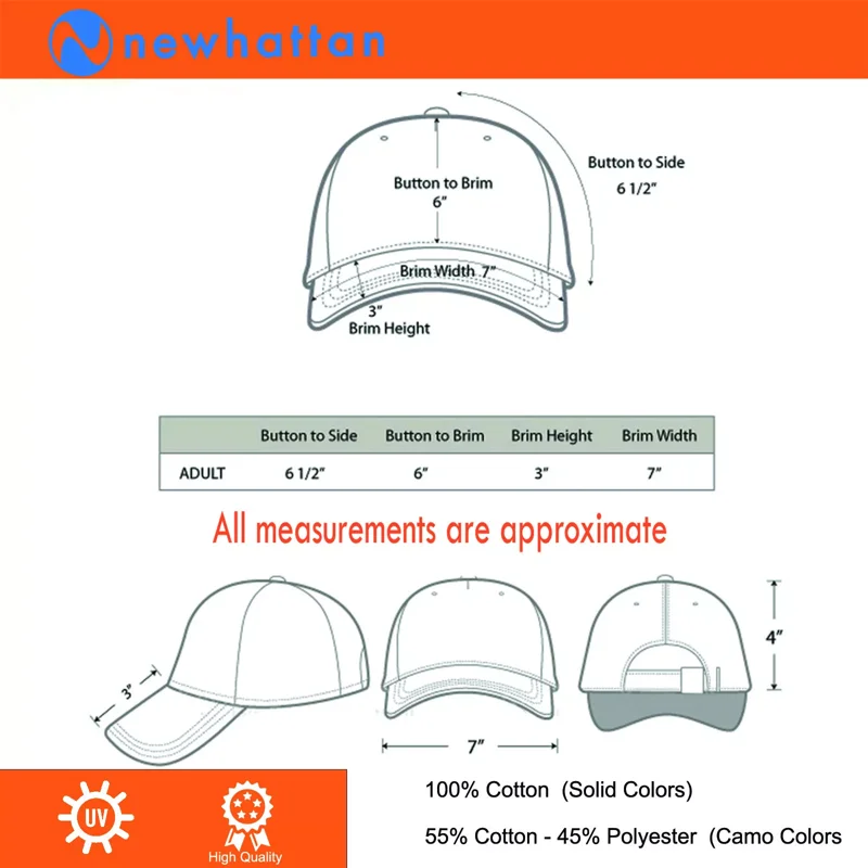 Plain Baseball Cap Hat Adjustable 100% Cotton Solid Color Men Women Unisex Casual